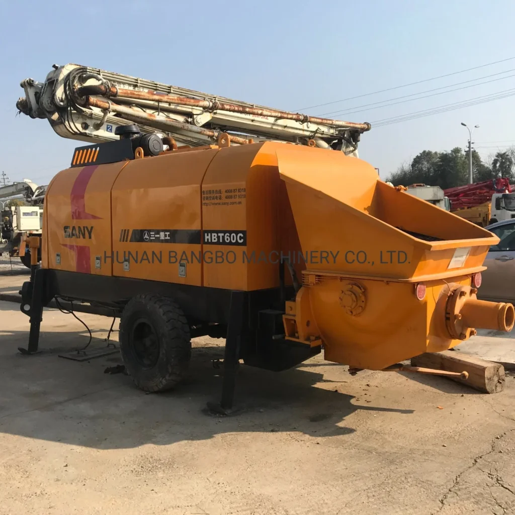 Concrete Equipment Stationary Concrete Trailer Pump Diesel Cement Beton Pump Small Concrete Pump