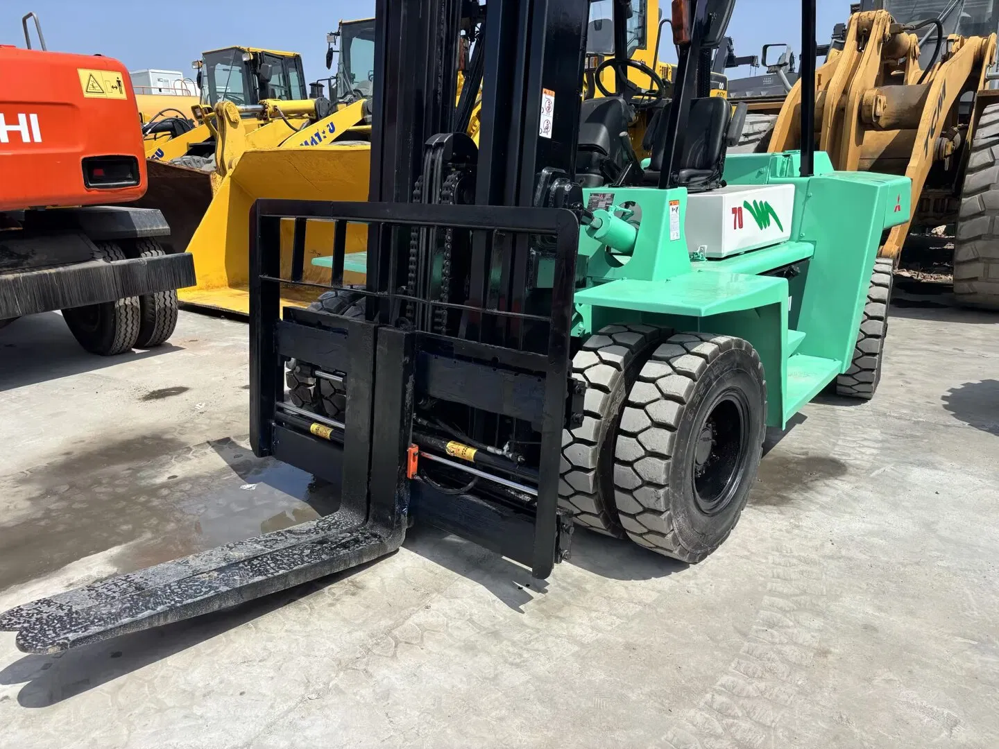 Japan Used Original Imported Mitsubishi Forklift 7 Ton Model Fd70 Forklift for Sale