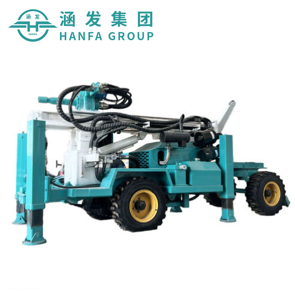 Portable Borehole Rock Hydraulic Equipment Multifunctional Crawler Type Small Piling Truck Rotary Water Well Drill Diamond Core Drilling Machine