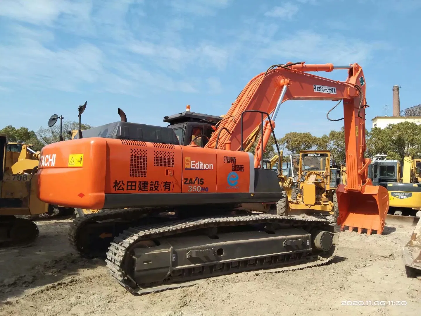 Used Hitachi Zaxis 350 Large Crawler Hydraulic Excavator Hitachi Big Excavator